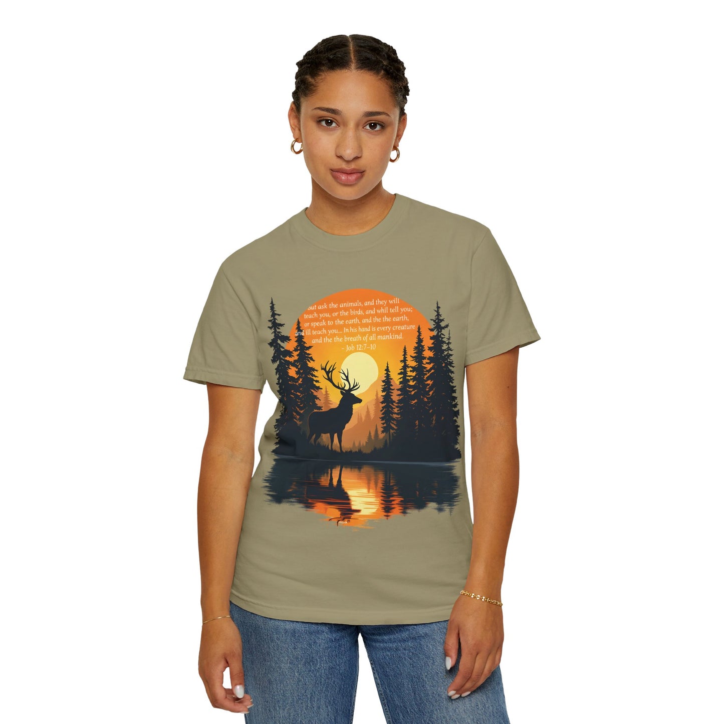 Faith in God and Nature T-shirt, this Christianity shirt makes an ideal addition to your collection of Christian clothes.