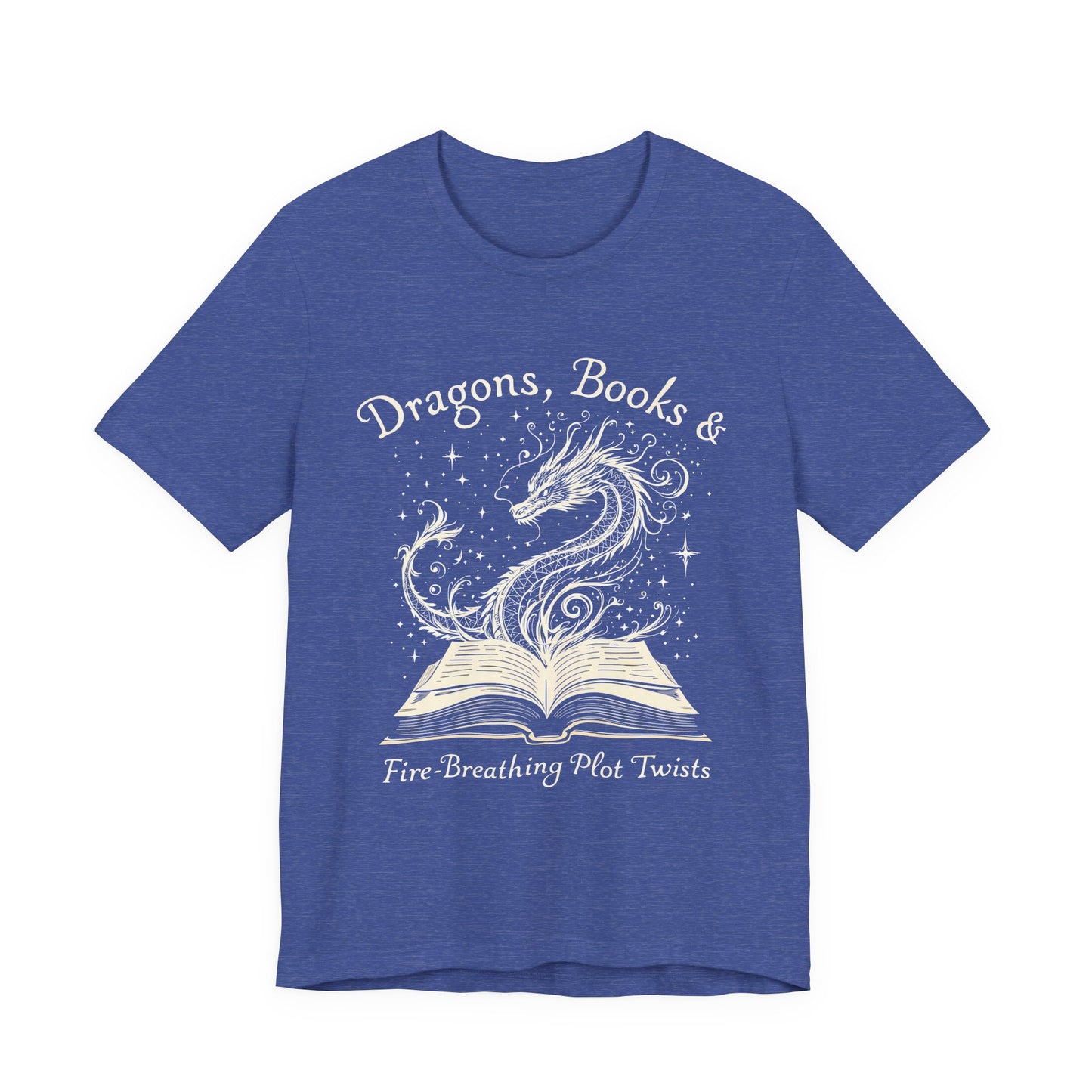 Book Lover Gift T-Shirt | Fantasy Reader Tee | Dragon Reading Shirt | Booktok Merch | Bibliophile Gift