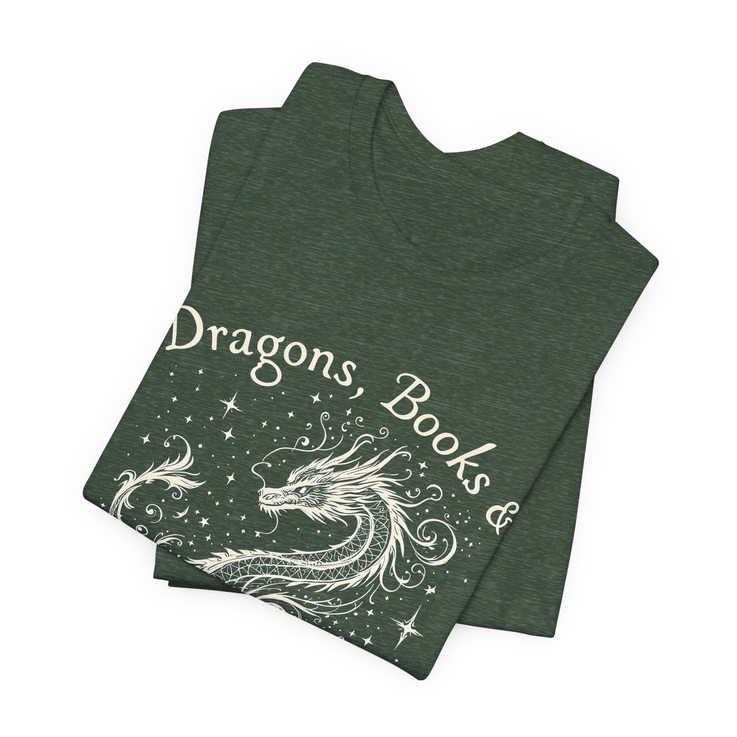 Book Lover Gift T-Shirt | Fantasy Reader Tee | Dragon Reading Shirt | Booktok Merch | Bibliophile Gift