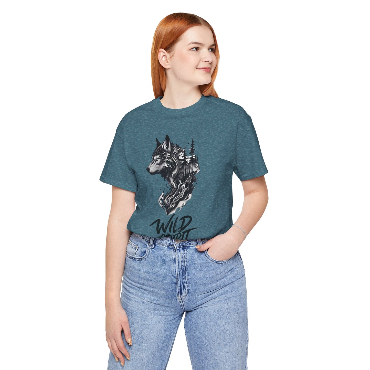 Wild Spirit Wolf Tee - Unisex, Gothic Streetwear, Alternative Clothing, grunge