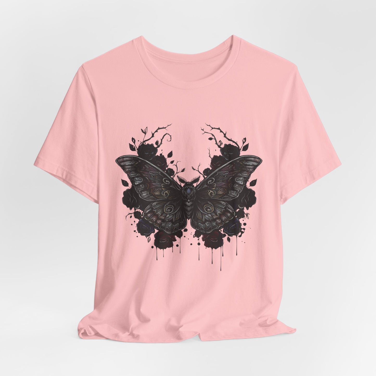 Death Moth Gothic Apparel  | Unisex Cotton Shirt | Dark Aesthetic  | Alternative Goth T-Shirt