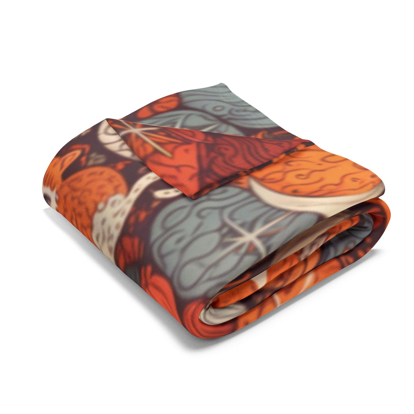 Autumn Cat Pumpkin Blanket, a snuggle blanket for your home,a masterpiece of autumnal decor.
