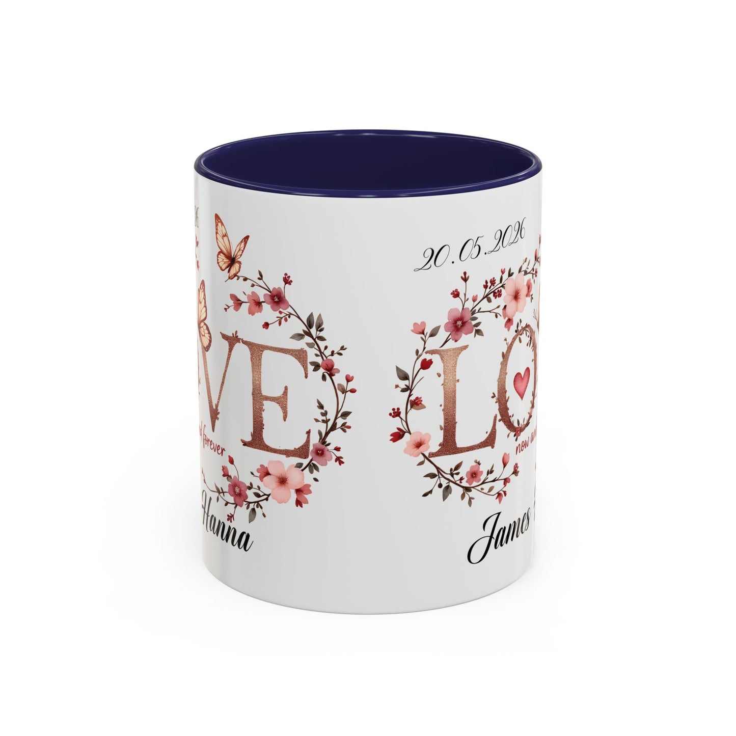 Custom Wedding Mug | Personalized Anniversary Mug | Valentines Day Gift |