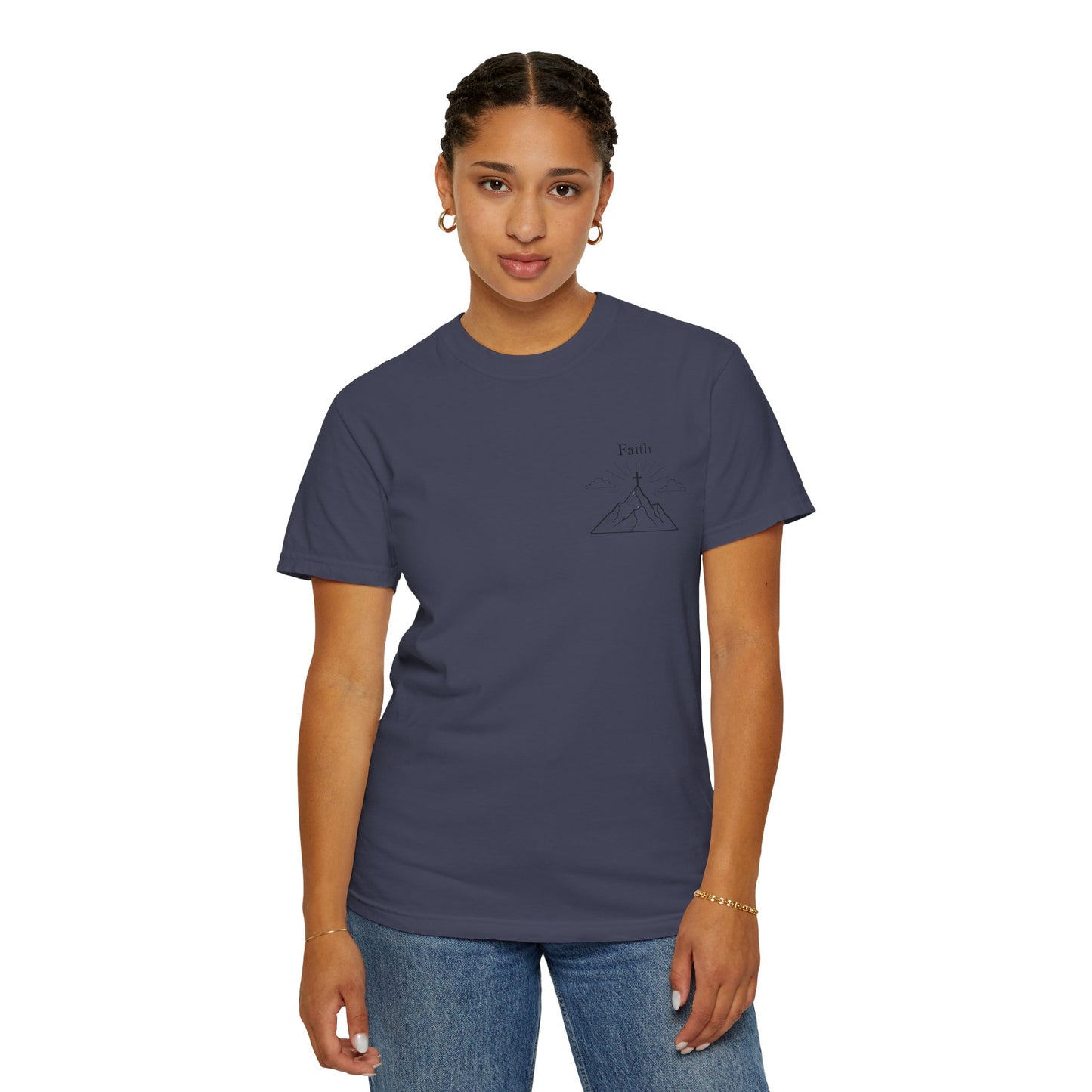 Faith Moves Mountains Comfort Colors Tee,Christianity Gift, Christianity Shirt,Christian Merch, Jesus Christ Shirt, Religion, Christian Gift