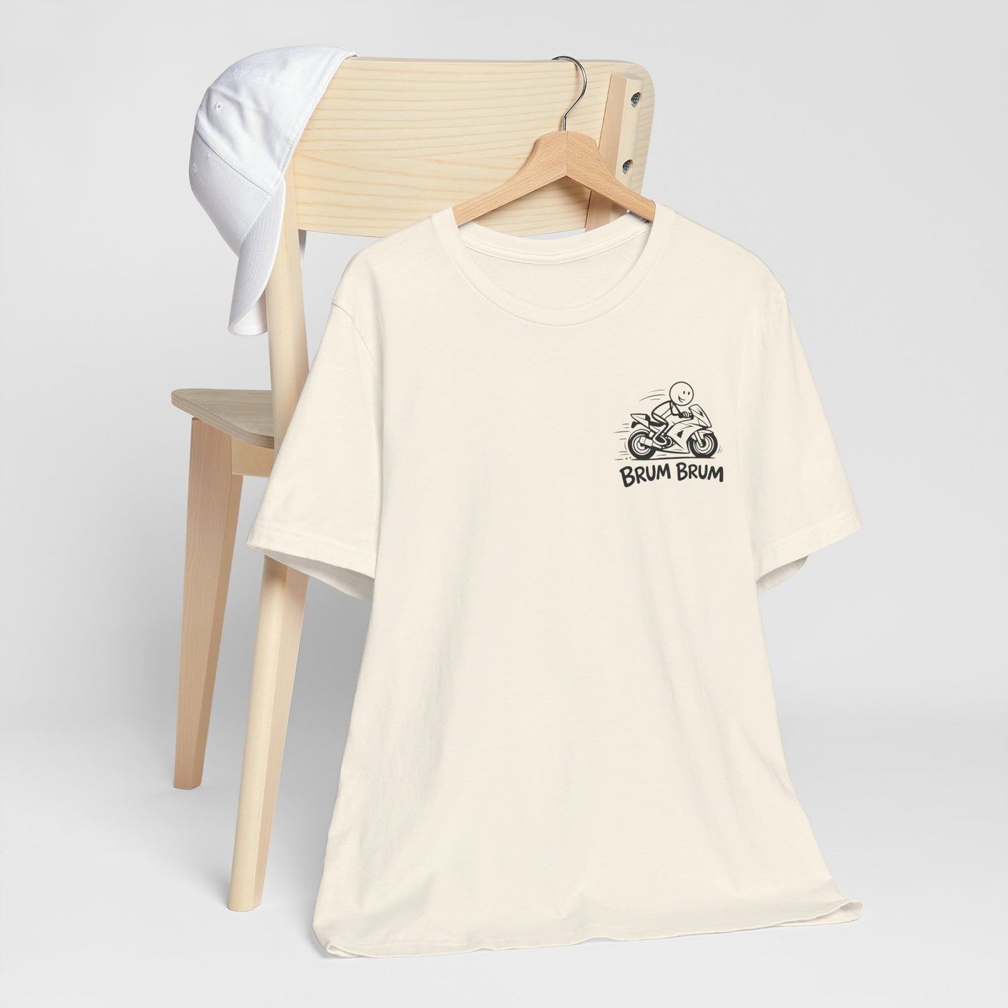 Brum Brum Cotton biker shirt, streetwear tee, biker apparel, motorcycle gift.