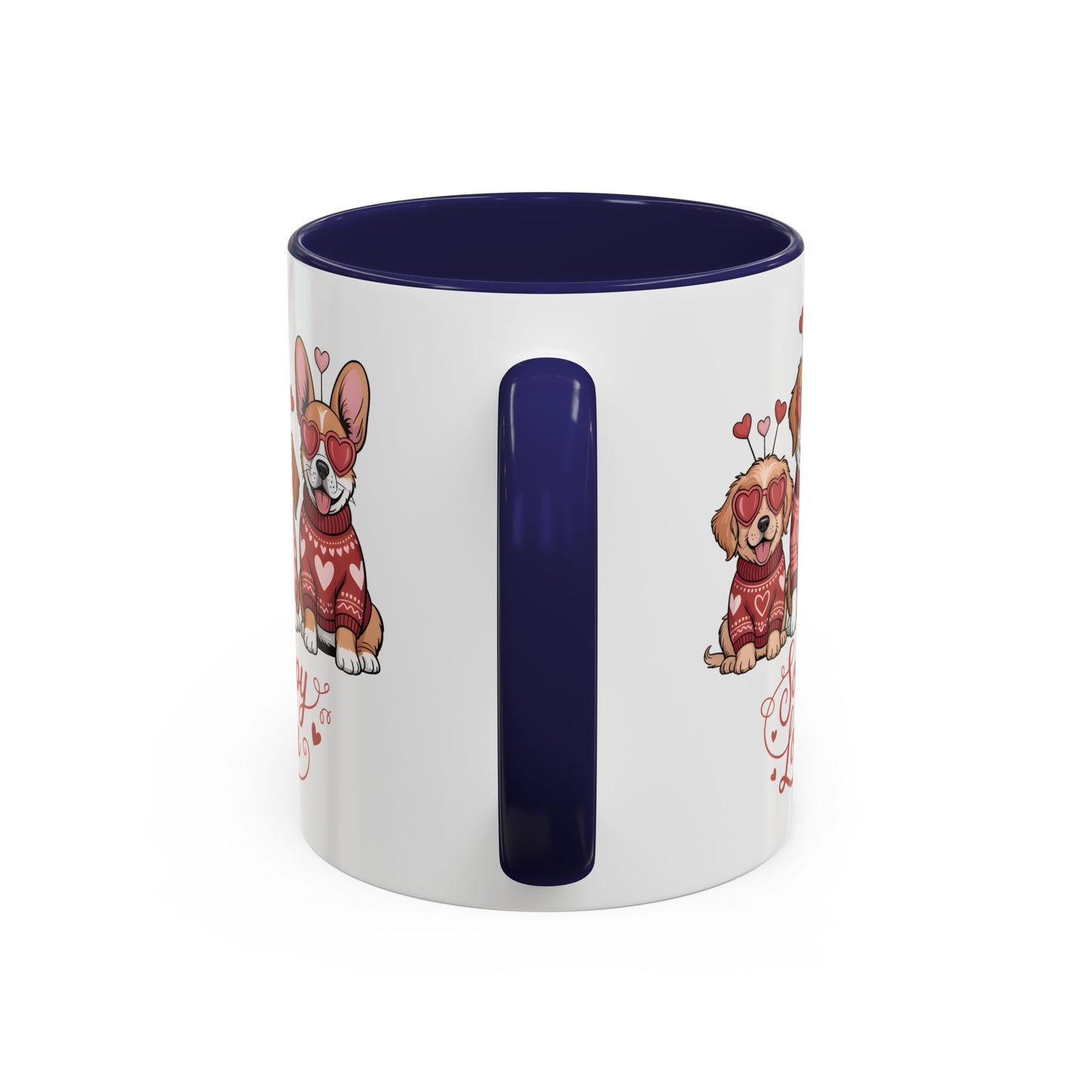 Valentine Dog Mug | Cute Puppy Coffee Cup | Dog Lover Gift | Valentines Day Mug |
