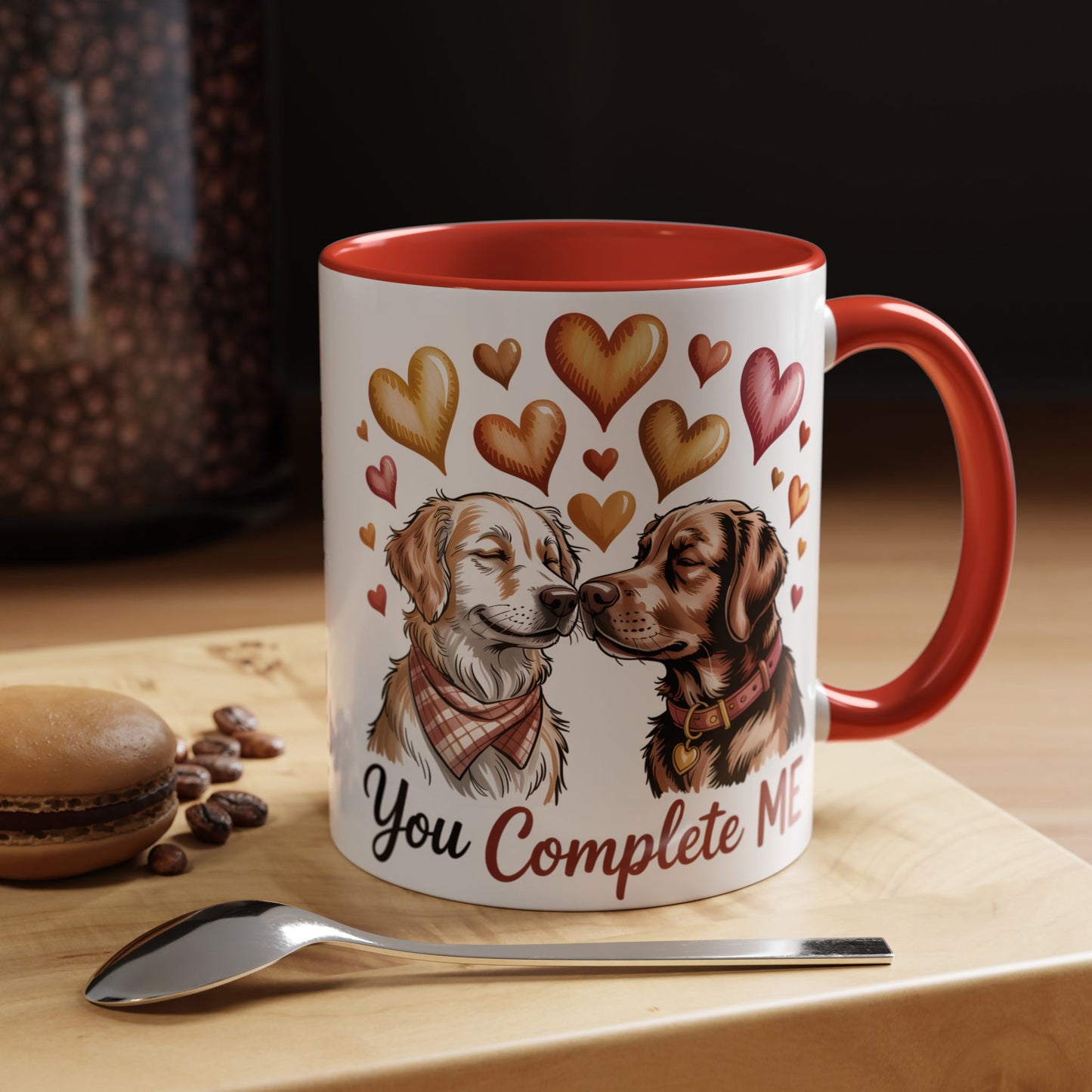 You Complete Me Mug | Cute Dog Lover Gift | Valentines Day Gift for Wife Husband |