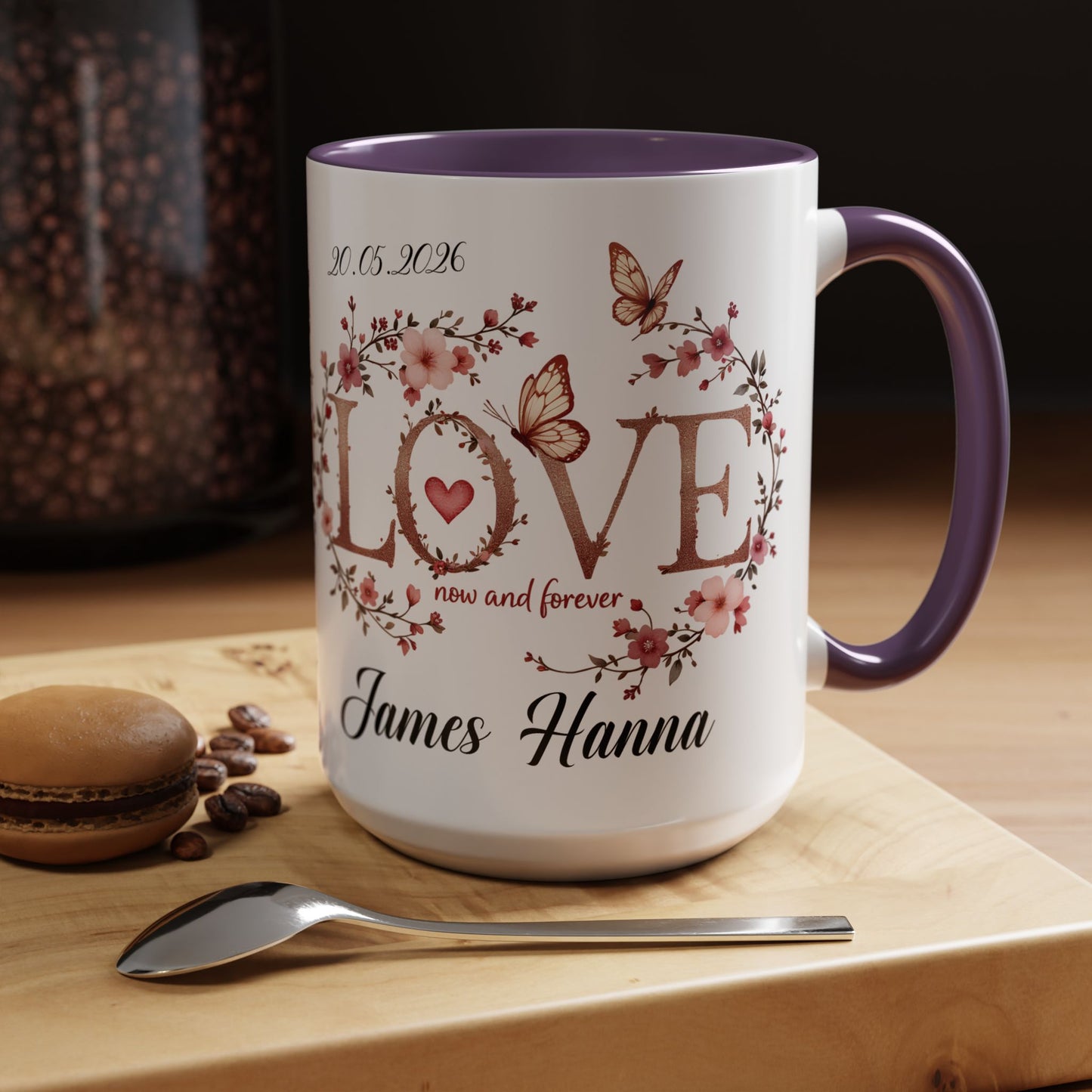 Custom Wedding Mug | Personalized Anniversary Mug | Valentines Day Gift |