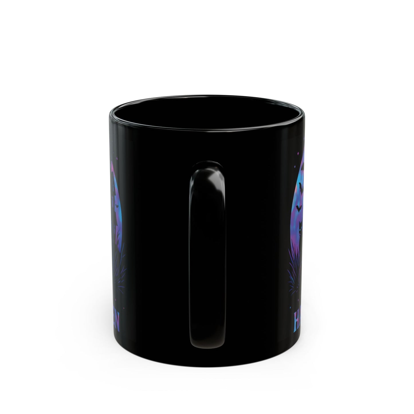 Spooky Holographic Mug, let its spooky cups' design bring a jackolantern glow to your morning brew.