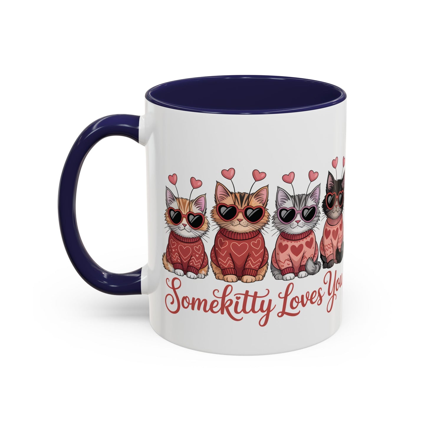 Valentine Kitty Mug | kitten Coffee Cup | cat Lover Gift | Valentines Day Mug |