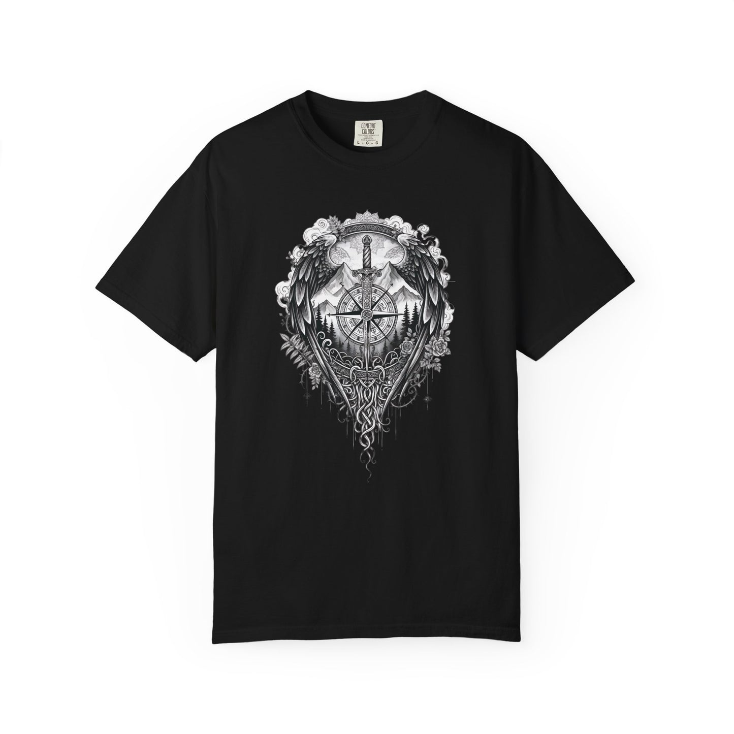 Viking Compass T-Shirt | Nordic Viking Clothing | Vegvisir Norse Pagan Tee