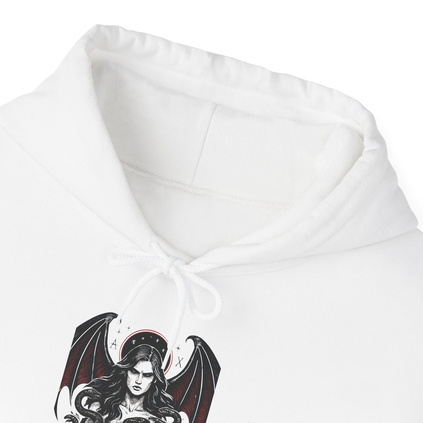 Goddess Lilith Graphic Hoodie, is a perfect blend of gothic clothes and witchy clothes, making it a must-have for those who celebrate the pagan lifestyle.