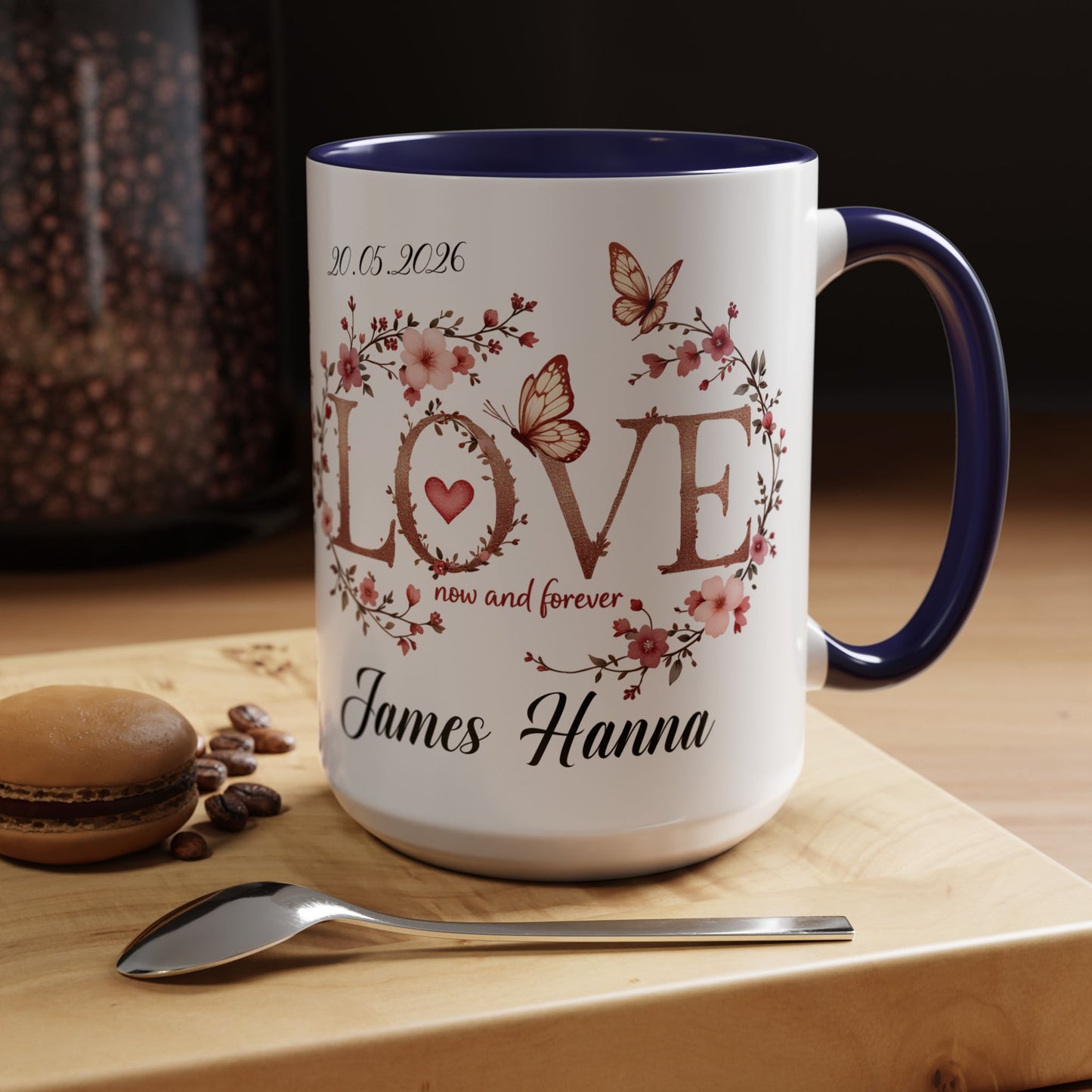 Custom Wedding Mug | Personalized Anniversary Mug | Valentines Day Gift |