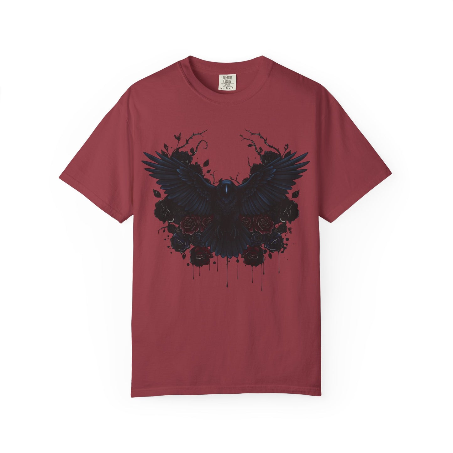 Dark Raven Gothic Apparel  | Unisex Cotton Shirt | Dark Aesthetic  | Alternative Goth T-Shirt