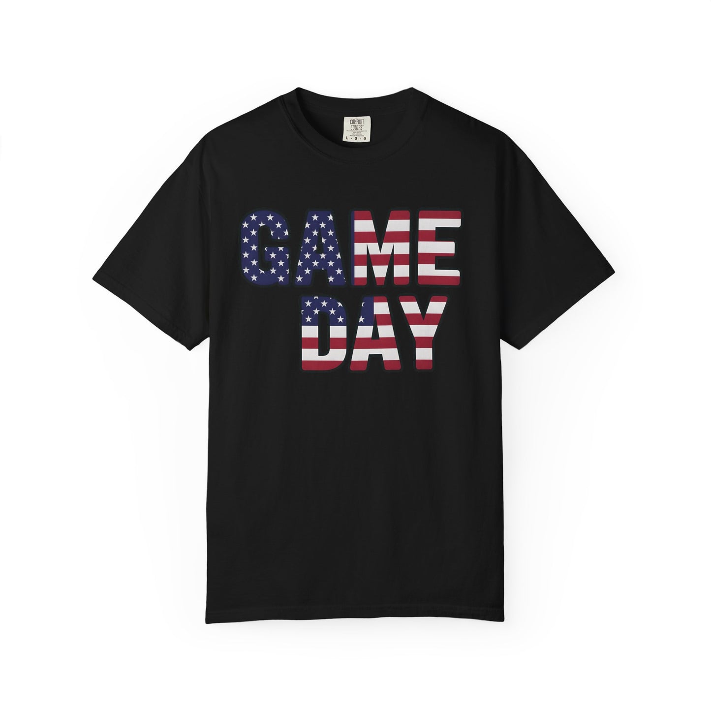 American Flag GAME DAY T-Shirt | Patriotic Sports Fan Tee