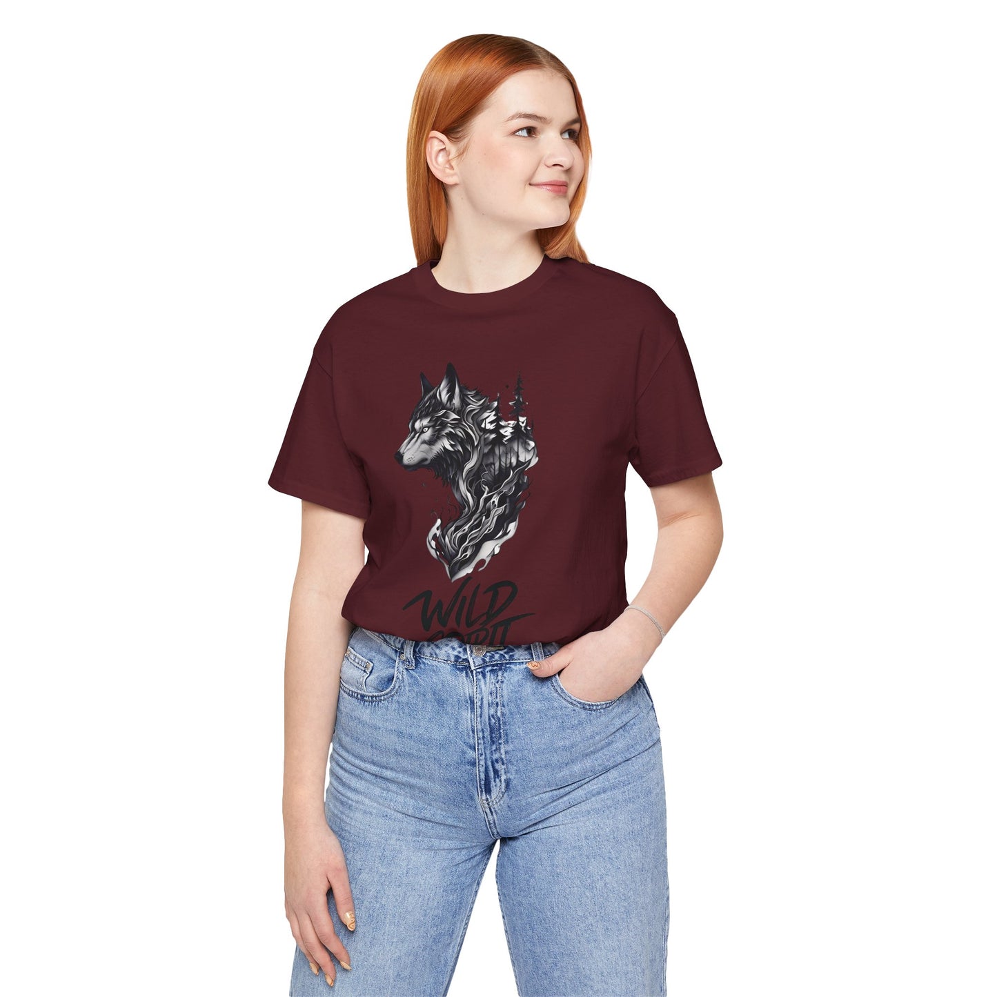 Wild Spirit Wolf Tee - Unisex, Gothic Streetwear, Alternative Clothing, grunge