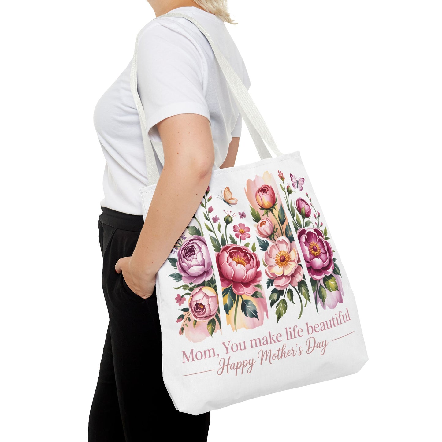 mom tote bag, mothers day gift reusable tote bag
