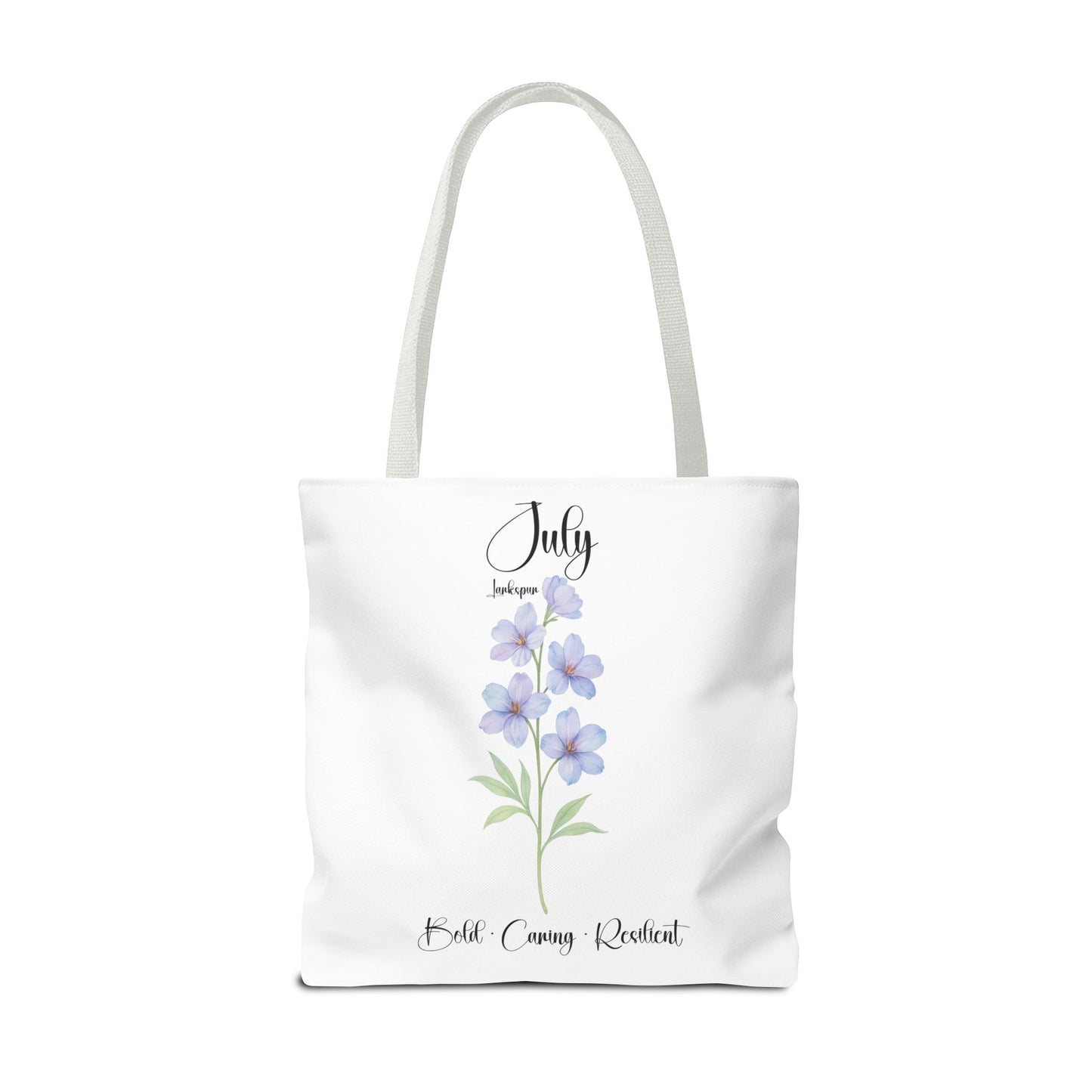 Personalized birth month flower tote bag for her, milestone birthdays, bestfriend gift.