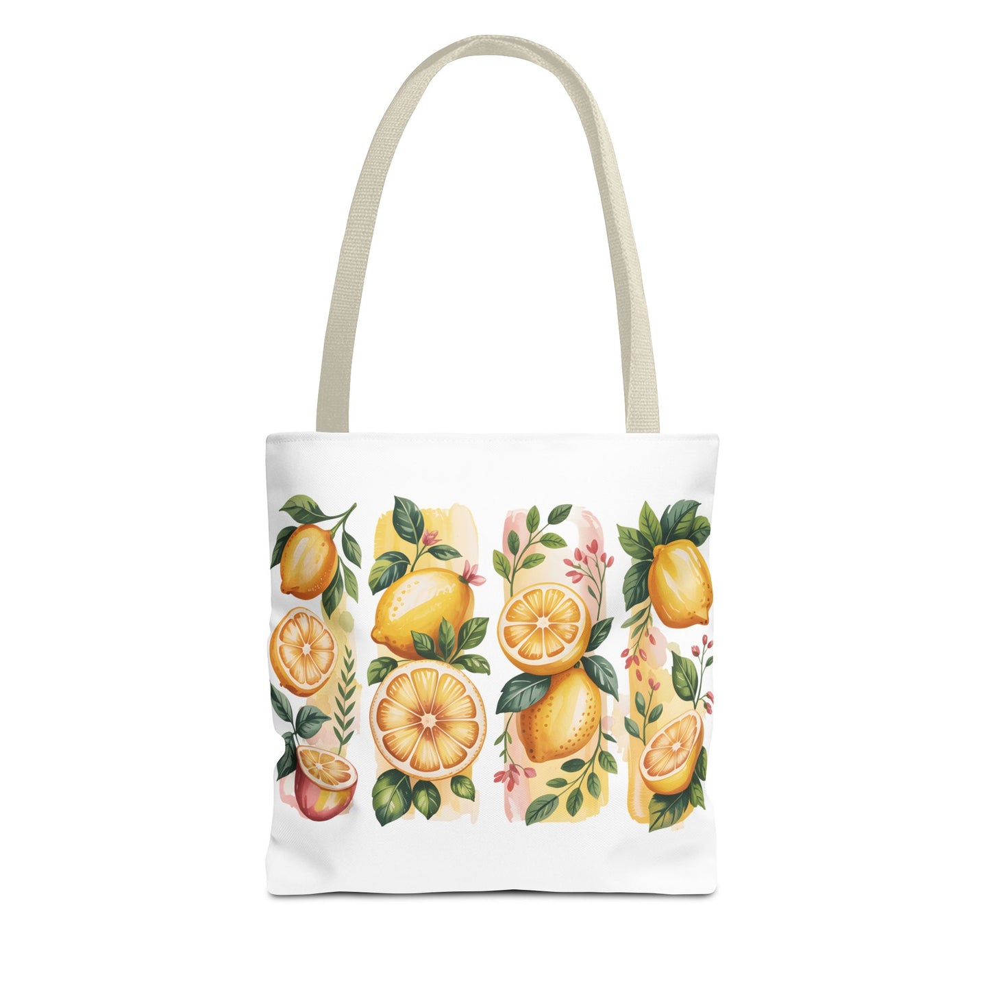 lemon tote bag, large grocery tote, alternative gifts