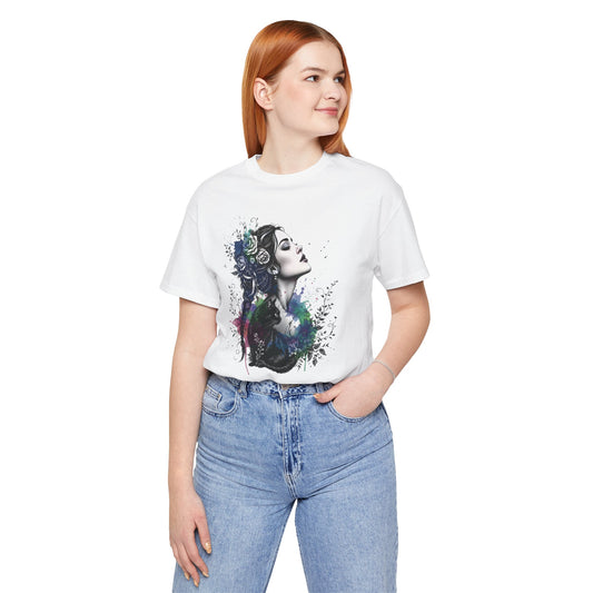 Black Cat Tee, goddessshirt, festival tshirt, witchy gift for her.