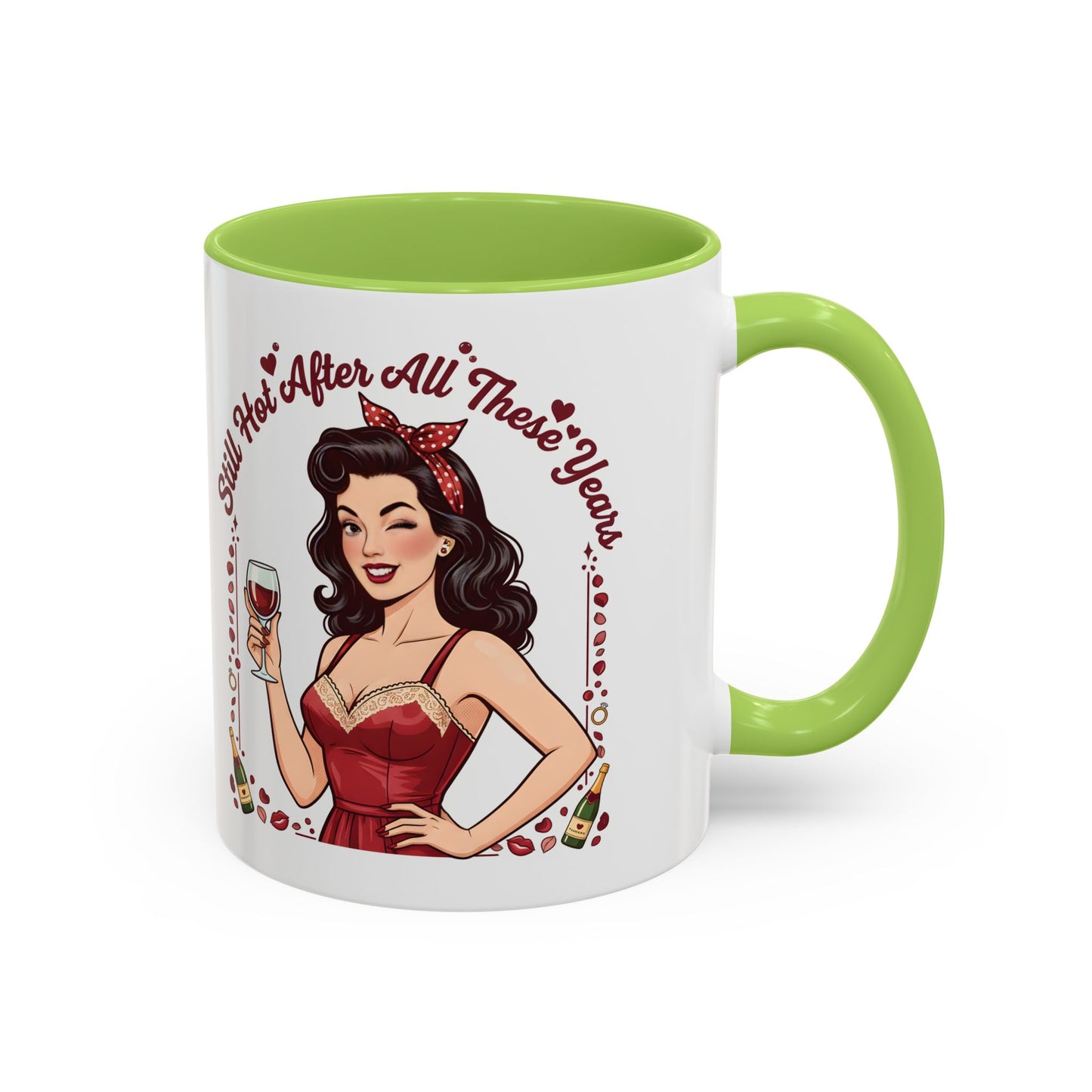 Pin Up Mug | Retro Coffee Mug for Wife | Vintage Anniversary Mug | Valentines Day Gift |
