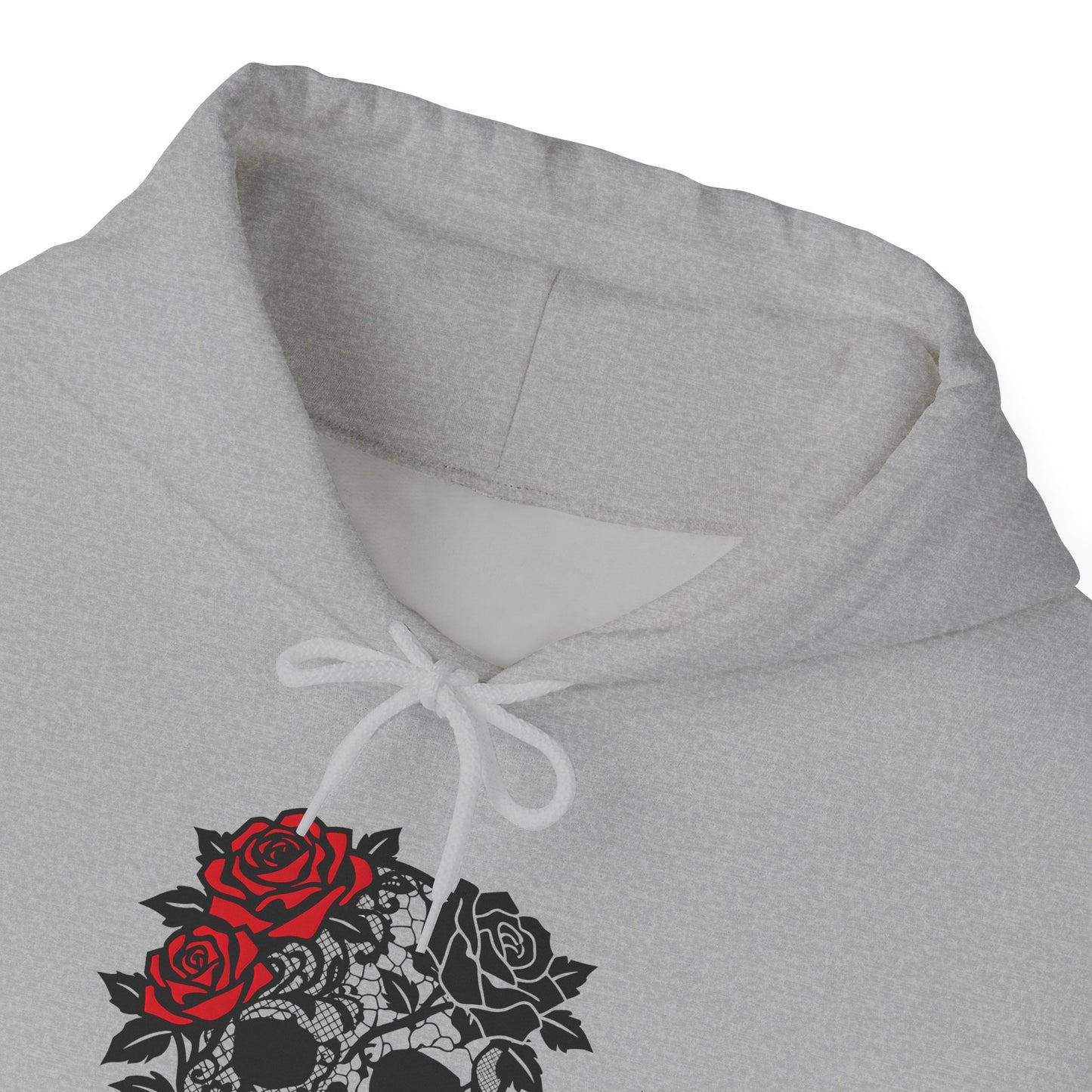 skull and roses gothic hoodie, dark academia grunge clothing, alternative gifts.