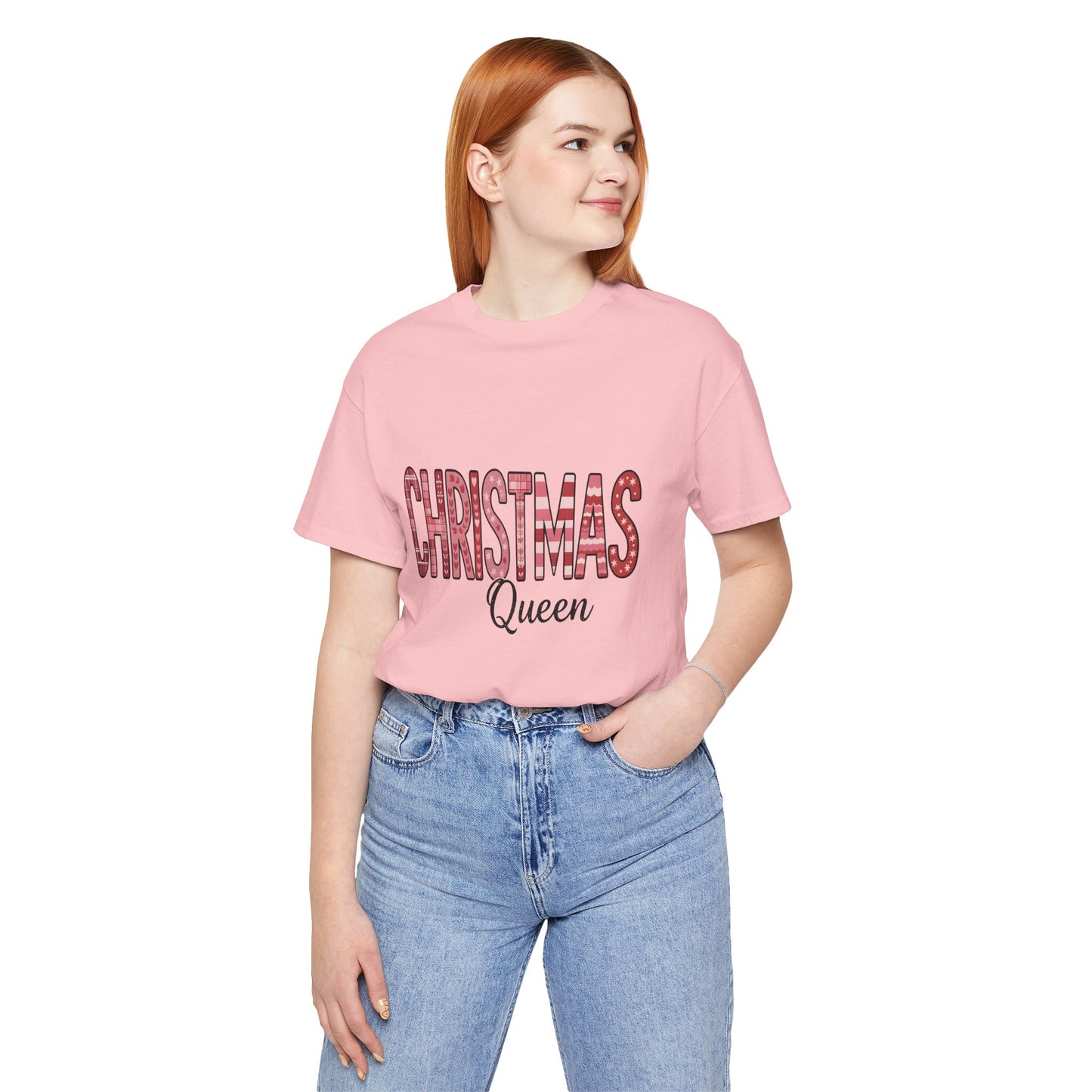 Christmas Queen Pinkmas T-shirt,  Perfect for a sister XMAS gift or a Christmas mom gift, this festive shirt captures the essence of a very merry Christmas