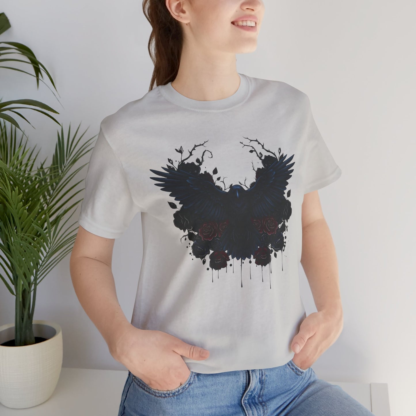 Dark Raven Gothic Apparel  | Unisex Cotton Shirt | Dark Aesthetic  |