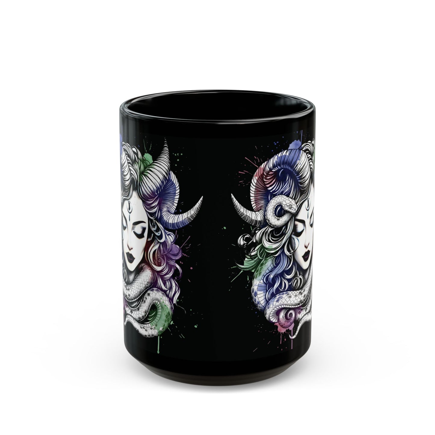 lilith coffee cup, dark goddess witchy mug, ceramic alternative gift.