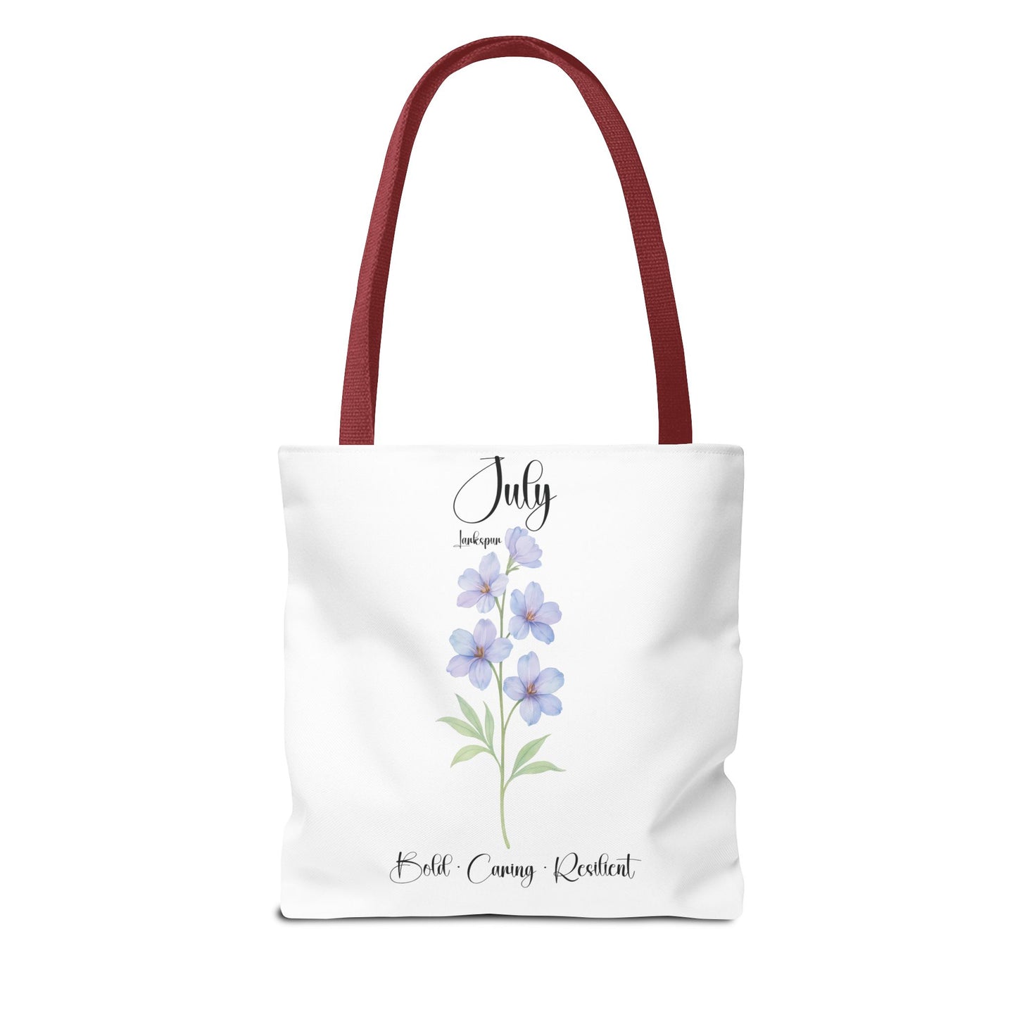 Personalized birth month flower tote bag for her, milestone birthdays, bestfriend gift.