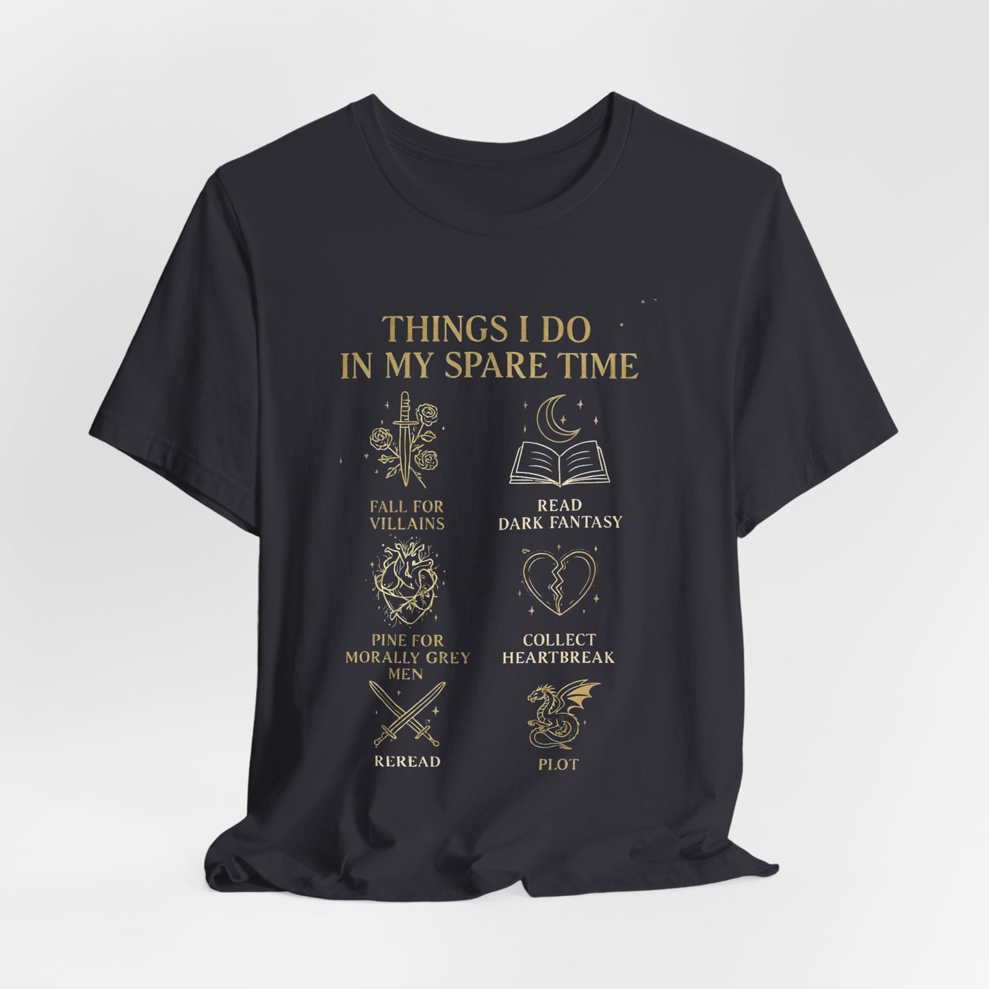Dark Fantasy Book Lover Shirt | Morally Grey Men Tee | Villain Reader Gift | Bookish Aesthetic Tee
