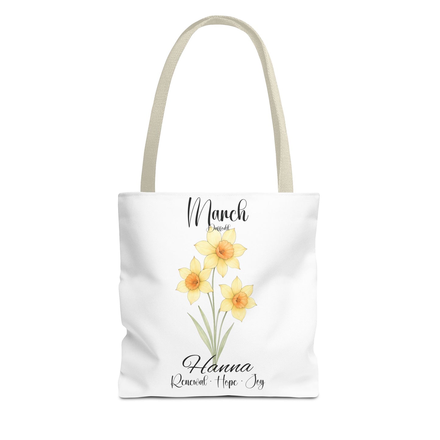 Custom botanical tote bag for her, birth month flower, milestone birthdays, bestfriend gift.