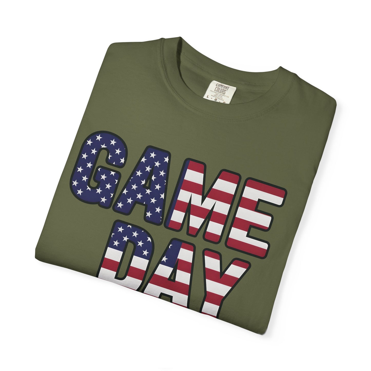 American Flag GAME DAY T-Shirt | Patriotic Sports Fan Tee