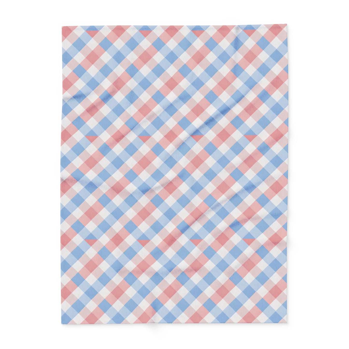 Abstract Check Plaid, Modern Geometric Throw Blanket, Colorful Playful Funhaus Pattern.