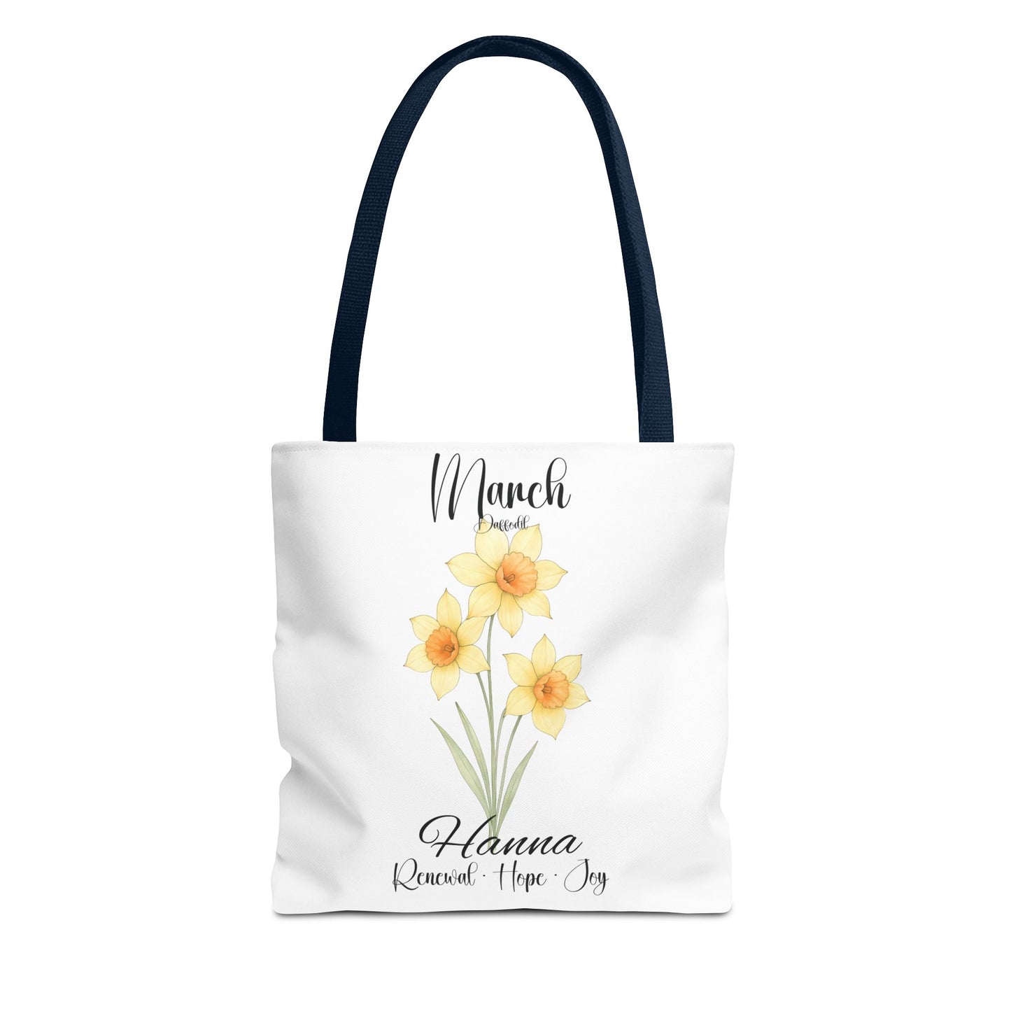 Custom botanical tote bag for her, birth month flower, milestone birthdays, bestfriend gift.
