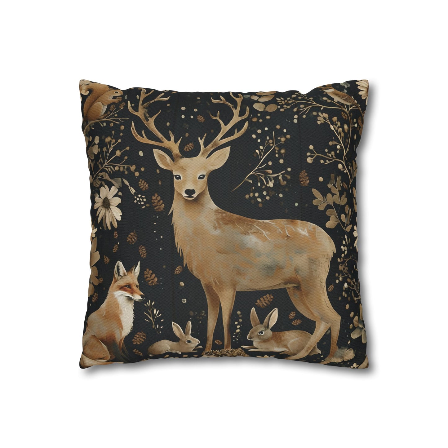 Rustic pillow cover, nature lovers gift, cozy home accent, housewarming gift