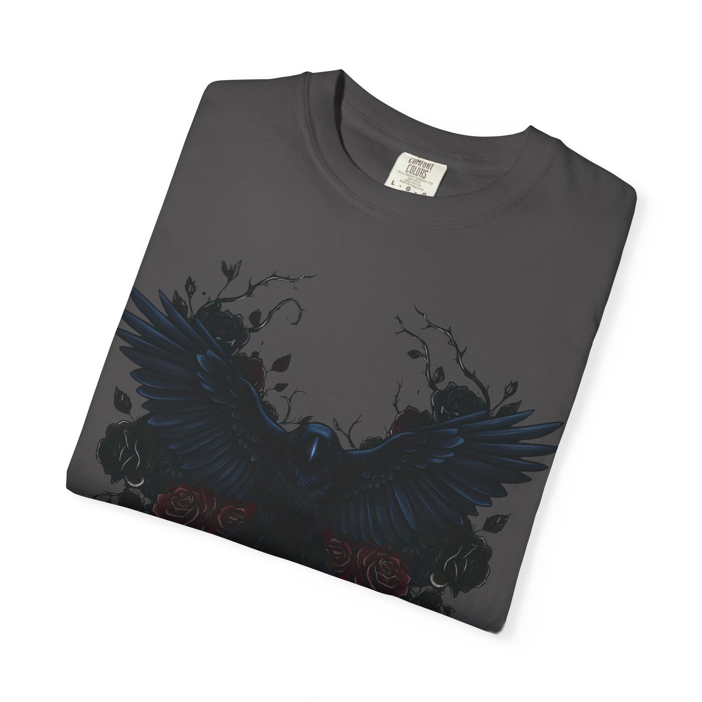Dark Raven Gothic Apparel  | Unisex Cotton Shirt | Dark Aesthetic  | Alternative Goth T-Shirt