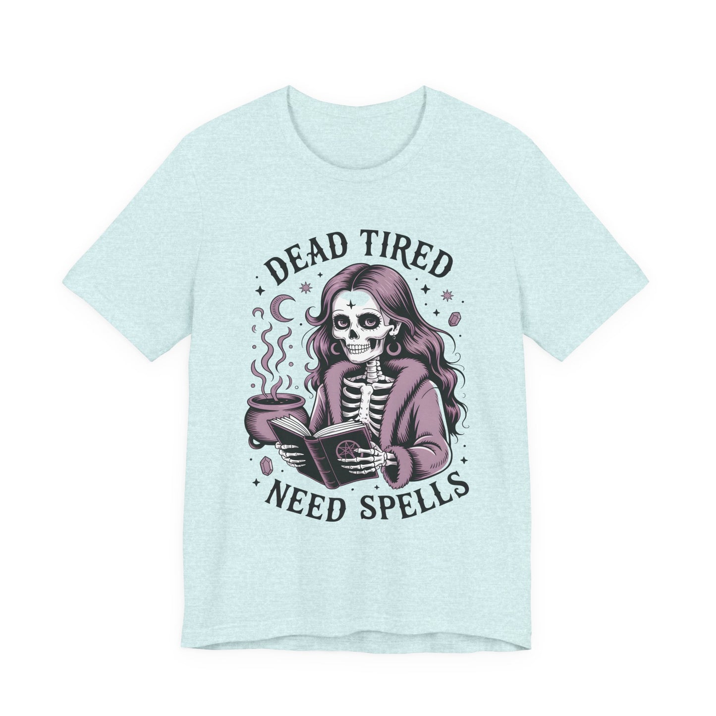 Dead Tired Need Spells Witchy T-Shirt, Skeleton Graphic Tee, witchy stuff,  Witchcraft Shirt, Witchy Clothes, Witchcore, Wiccan Apparel
