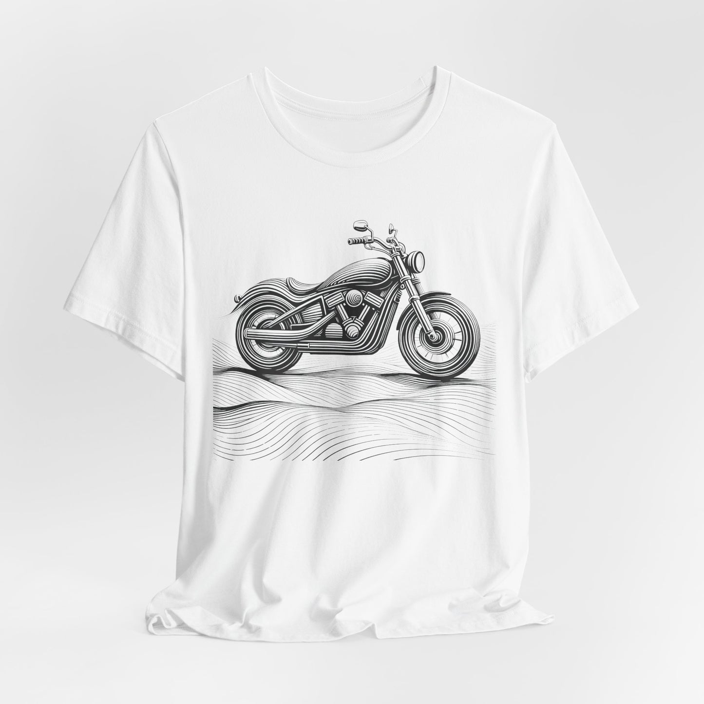 Cotton biker shirt, streetwear tee, biker apparel, motorcycle gift.