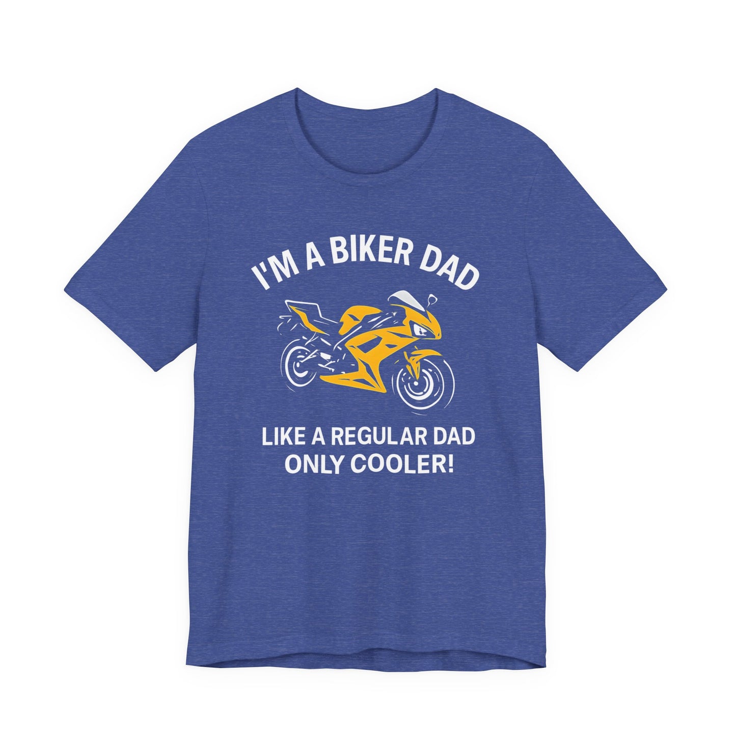 Biker Dad T-shirt,  This tee is a fantastic choice for anyone who loves the biker lifestyle or simply appreciates casual, stylish apparel. It's especially relevant for Father's Day, birthdays, or any celebration.