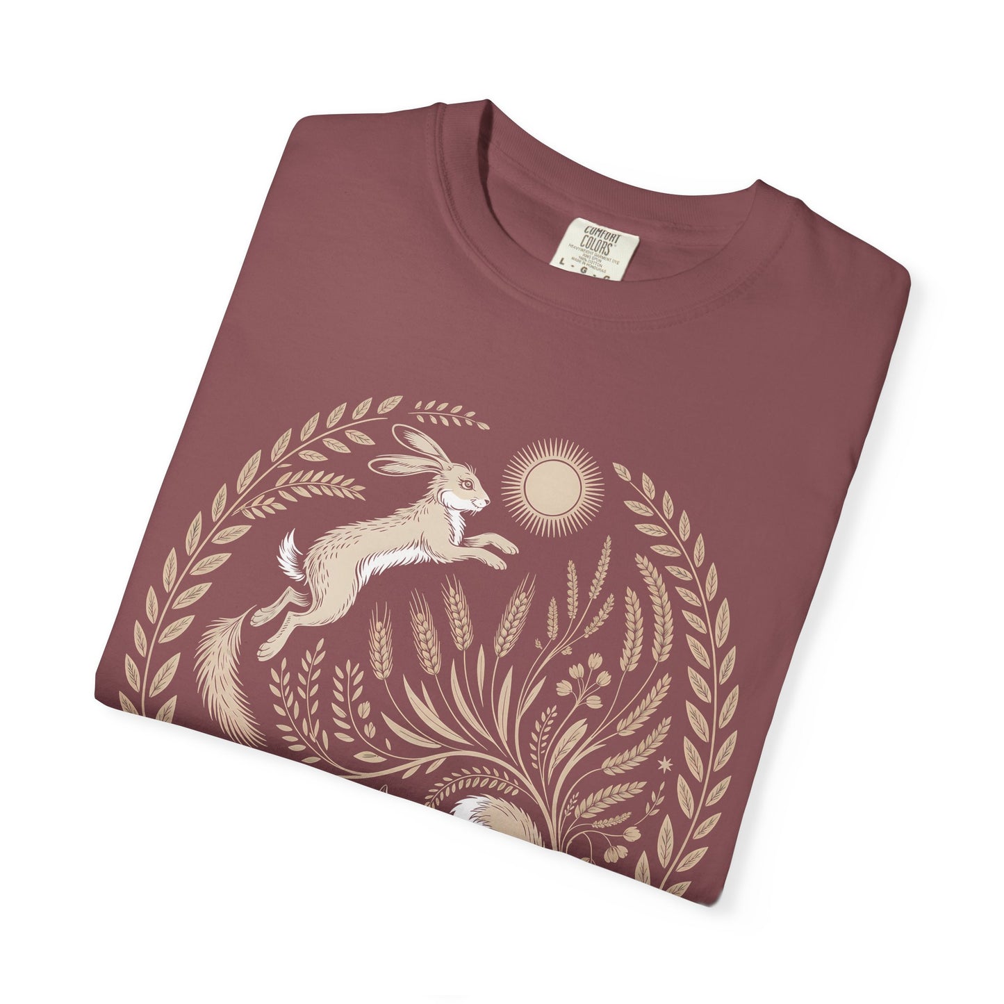 Fox moon t shirt, Witchy Forestcore Tee, Mystical Animal Graphic Shirt, Dark Academia