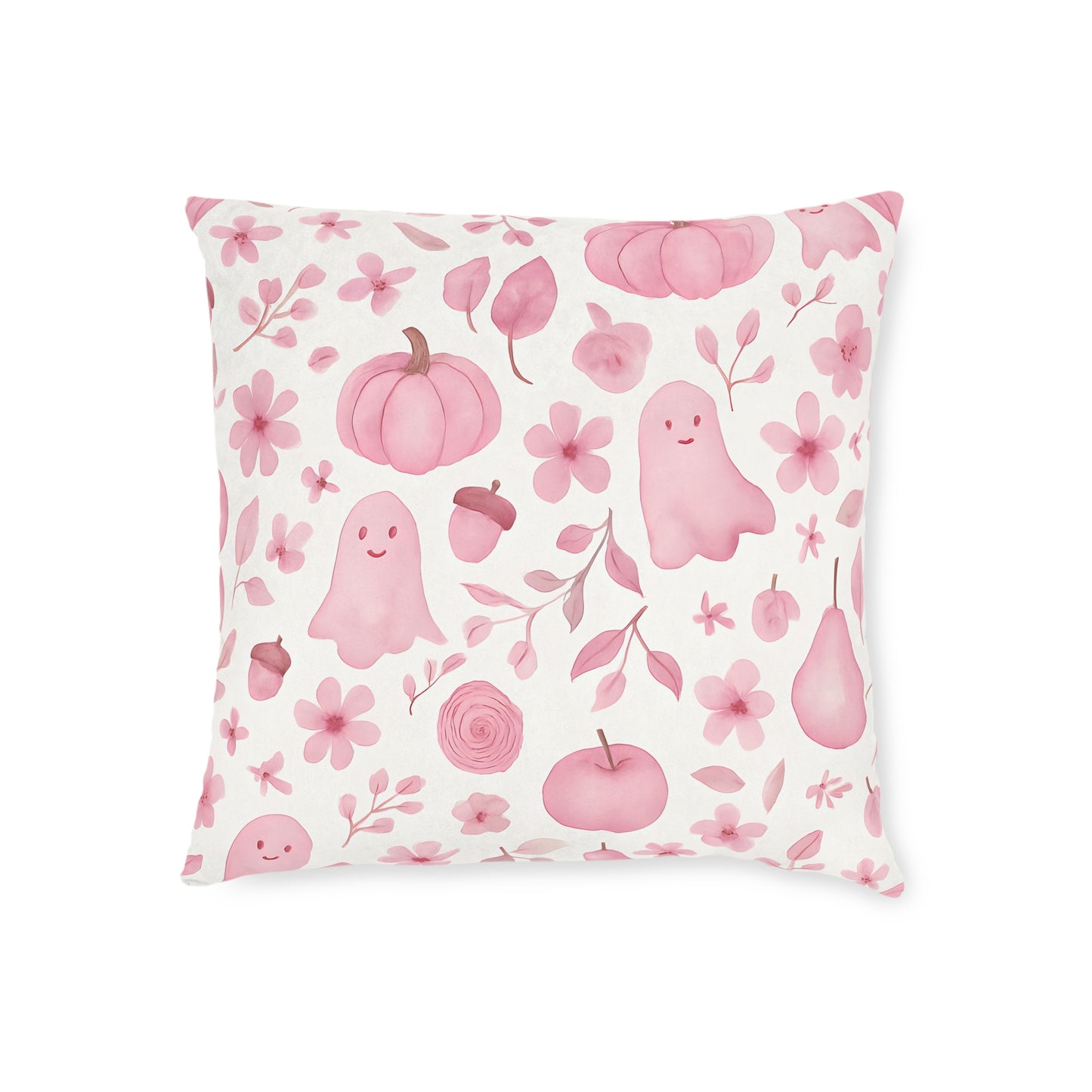 Pink Halloween Pillow, Each autumn throw pillow is crafted to harmonize effortlessly with your pink living room, creating a serene, yet stylish retreat.