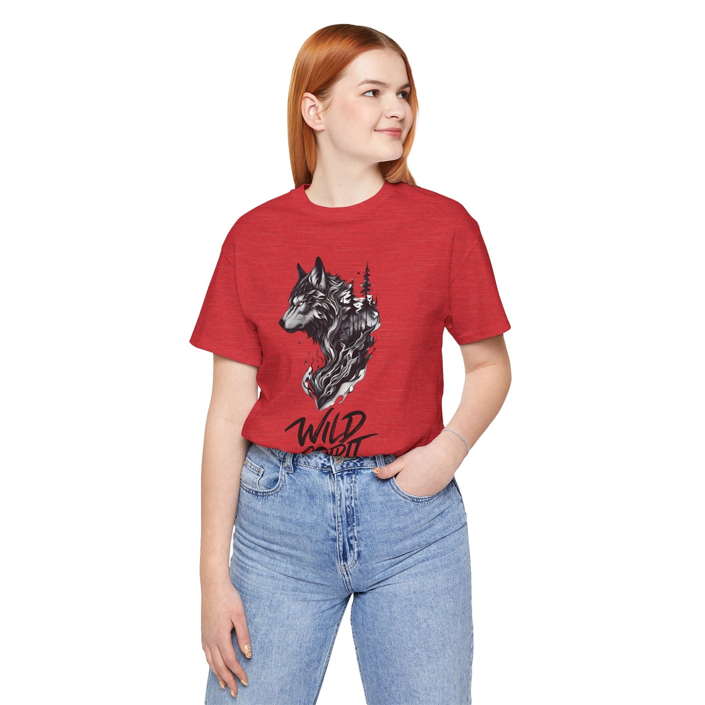 Wild Spirit Wolf Tee - Unisex, Gothic Streetwear, Alternative Clothing, grunge