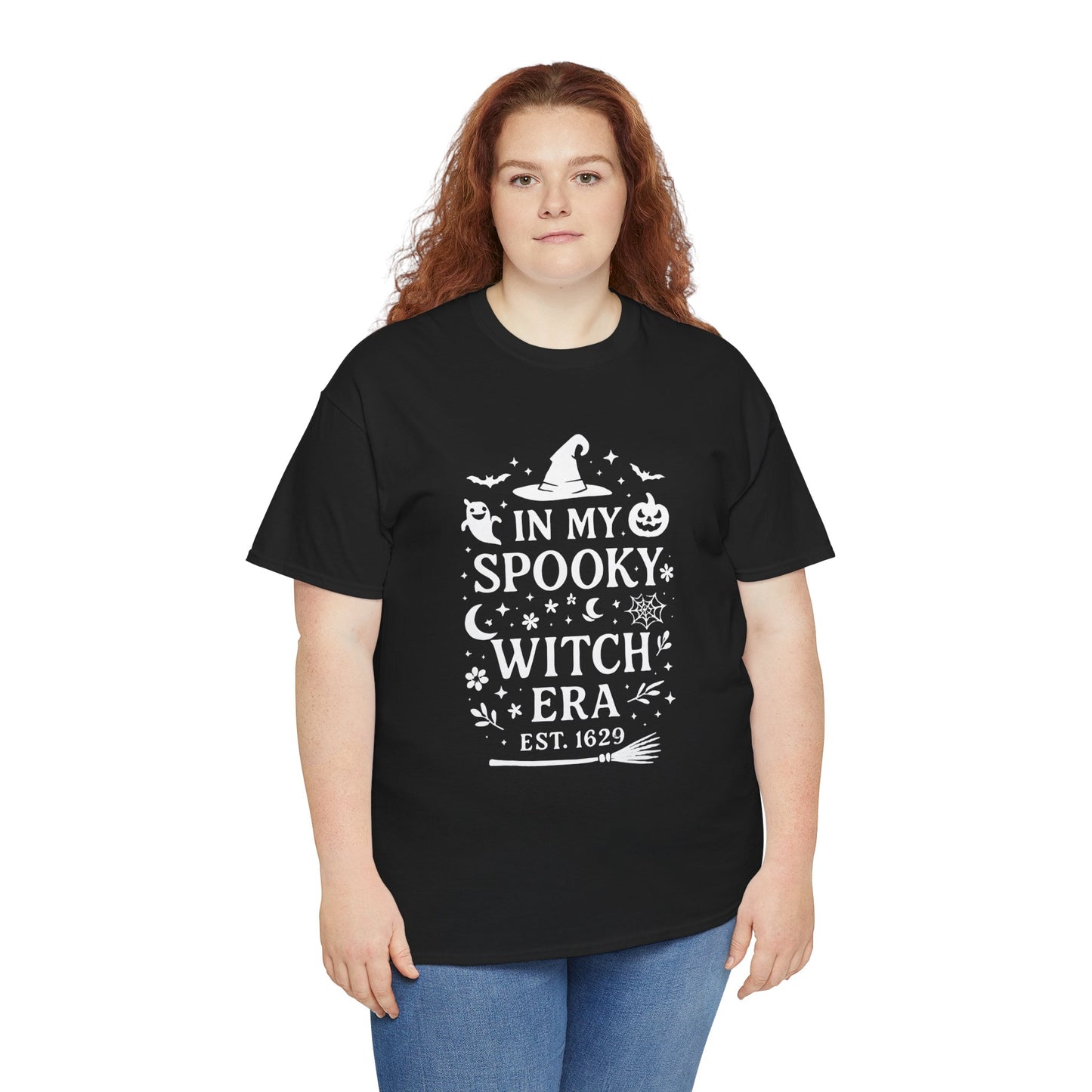 In My Spooky Witch Era Tee, Salem Witch Shirt, a bewitching homage to Salem's mystical past. Imbued with the spirit of the legendary Salem witches.