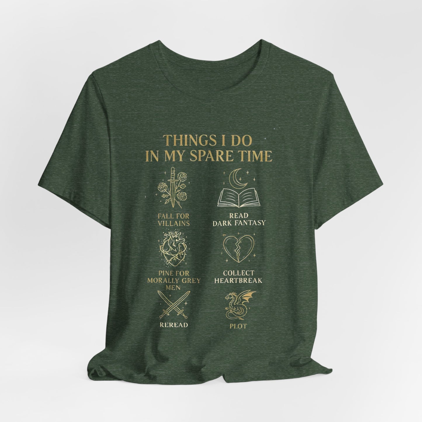 Dark Fantasy Book Lover Shirt | Morally Grey Men Tee | Villain Reader Gift | Bookish Aesthetic Tee
