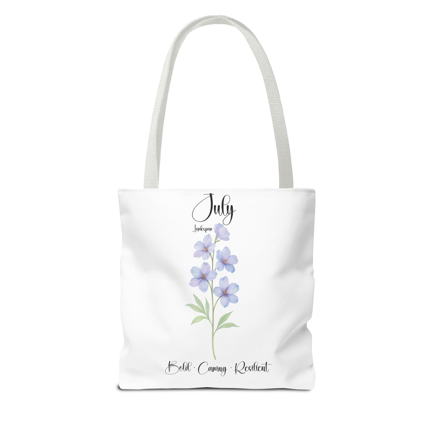 Personalized birth month flower tote bag for her, milestone birthdays, bestfriend gift.