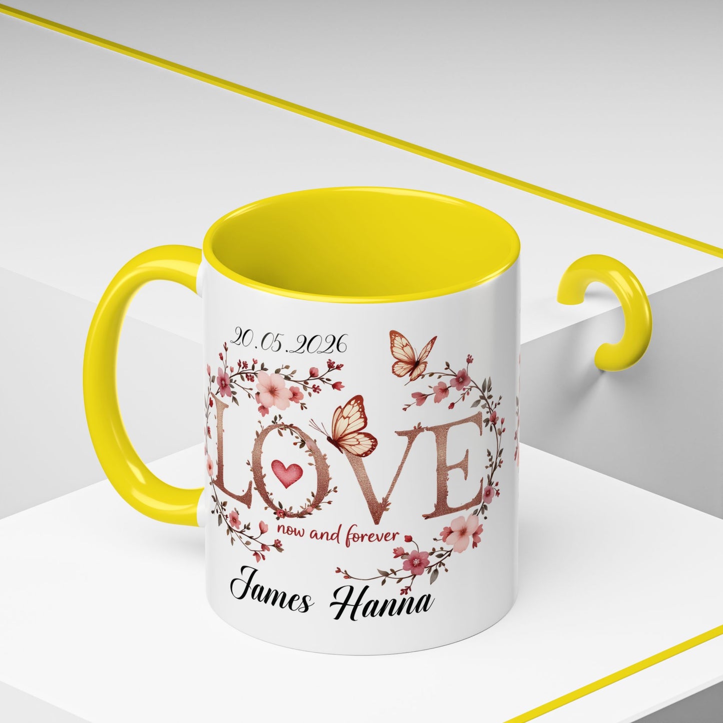 Custom Wedding Mug | Personalized Anniversary Mug | Valentines Day Gift |