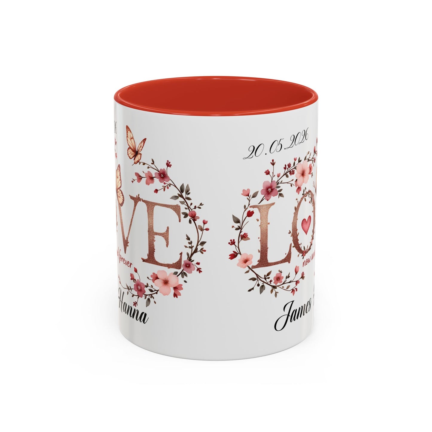 Custom Wedding Mug | Personalized Anniversary Mug | Valentines Day Gift |