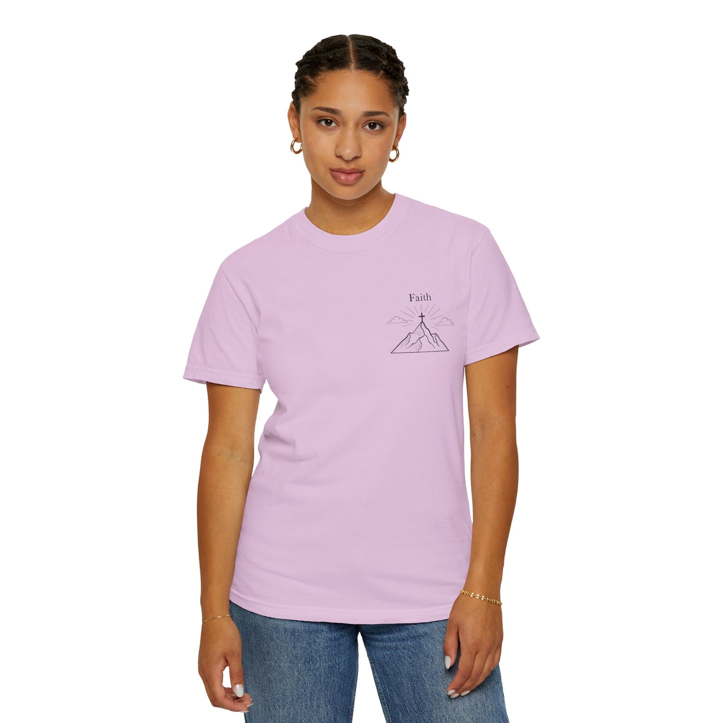 Faith Moves Mountains Comfort Colors Tee,Christianity Gift, Christianity Shirt,Christian Merch, Jesus Christ Shirt, Religion, Christian Gift