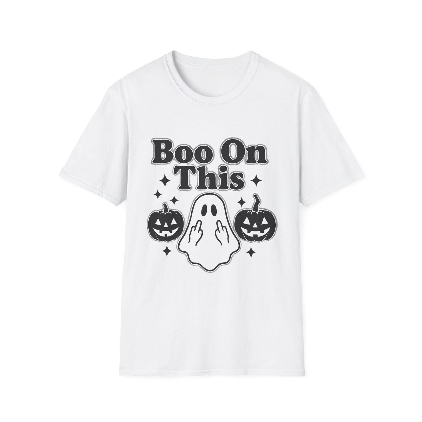 Boo on This Shirt, This boo tee embodies playful spookiness with its whimsical "boo on this" phrase, making it perfect for anyone who enjoys a bit of ghosting humor.